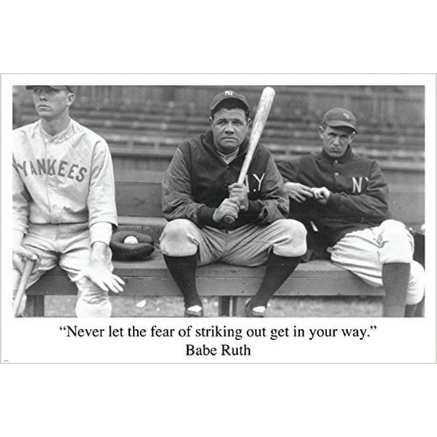Babe Ruth Poster 24x36 inch rolled wall poster